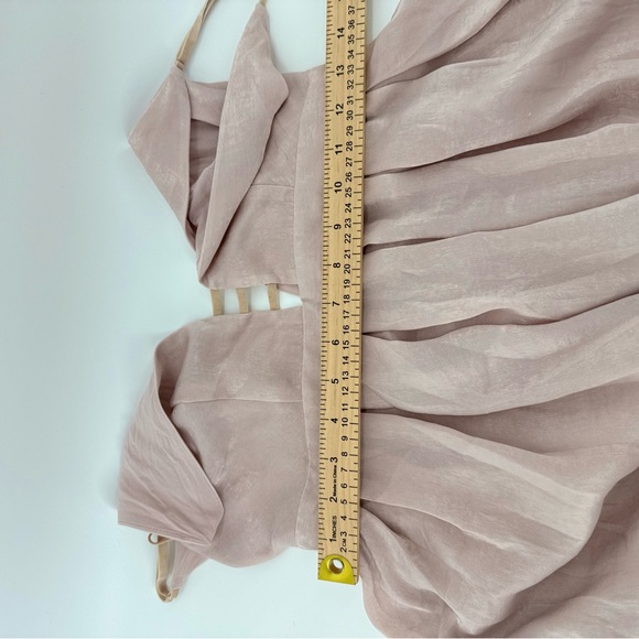 Free People Gabbys Party All Night Fit & Flare Mini Dress Pink Sz4 with pockets - Picture 8 of 11